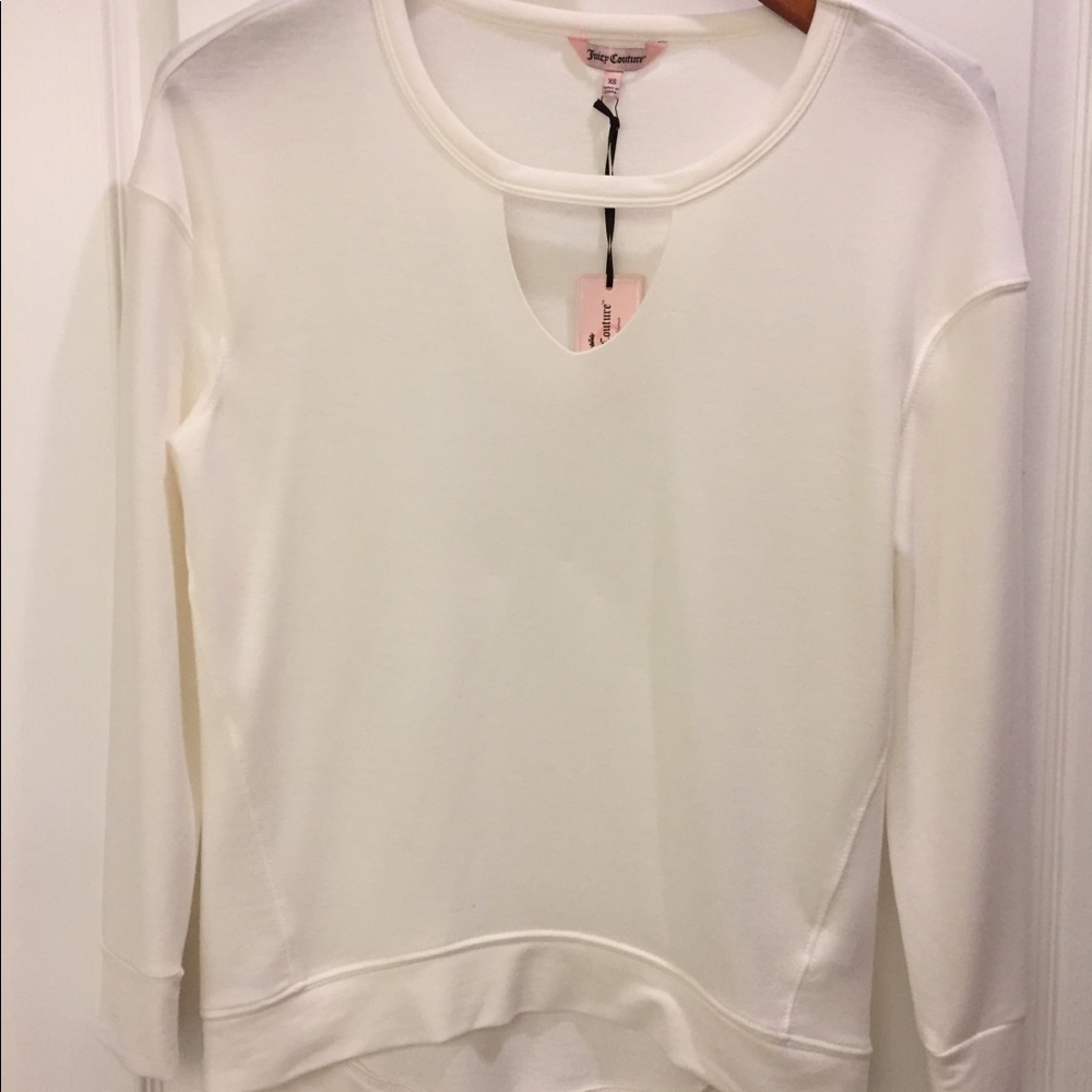 Juicy Couture Knit Top, NWT, Creamy White,‎ Med